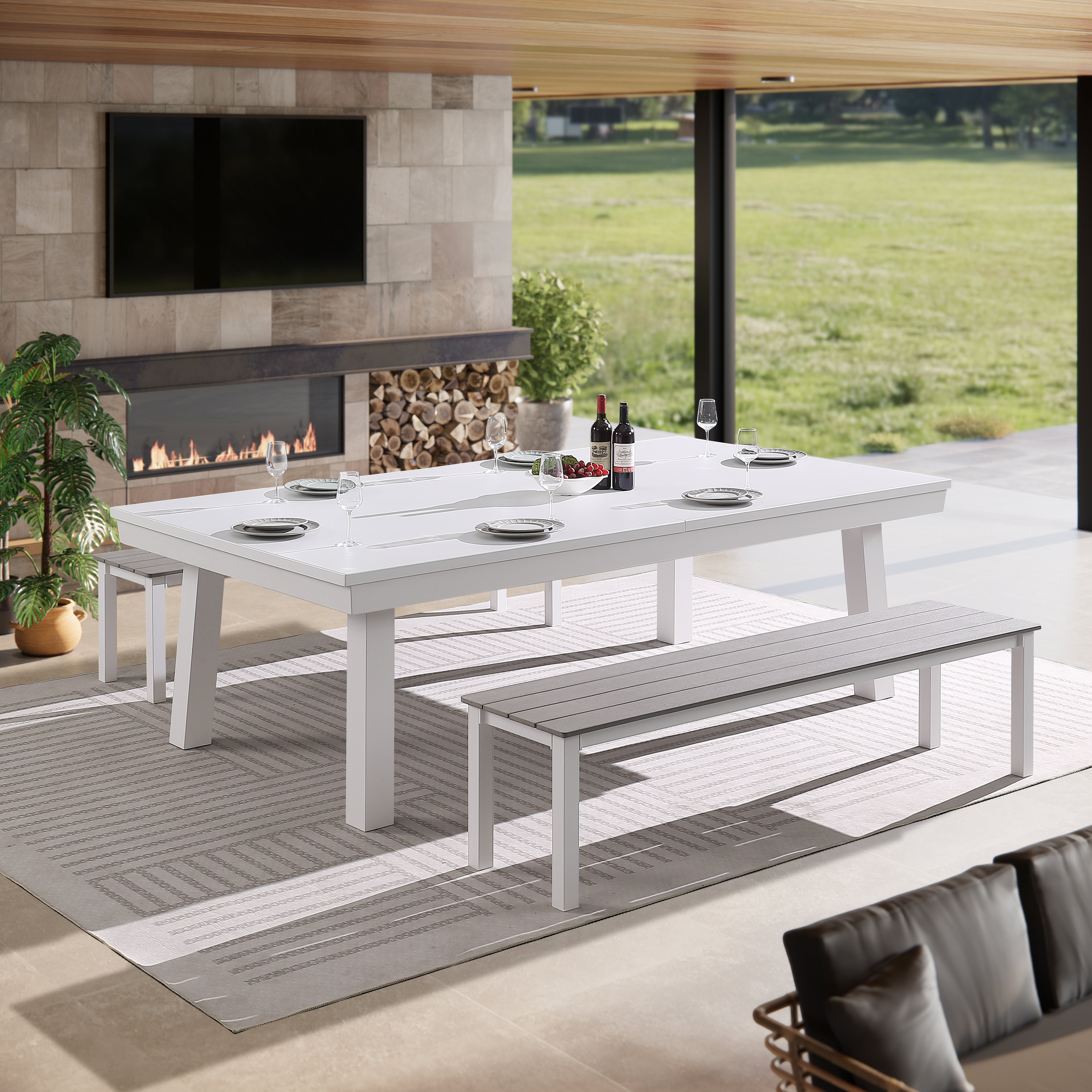 HomeSeason Rectangular 82'' L x 46'' W Multi Game Table | Wayfair